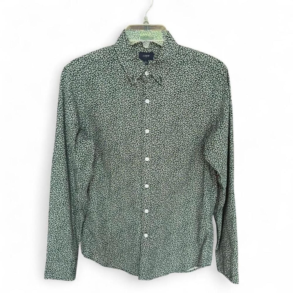 J.Crew green button down shirt Size S